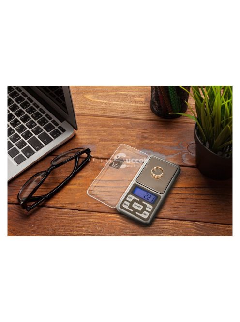 Zsebmérleg 500 x 0.1 g, digitális ékszer mérleg, aprómérleg, precíziós mérleg
