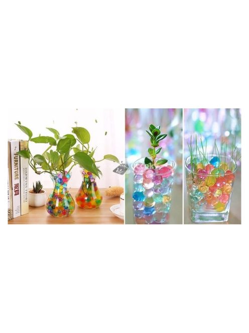 Virágos zselés golyók 5g - kerti dekoráció, virágápolás, ajándék ötlet, virágmintás kerti kiegészítőök.