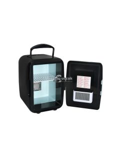   4 literes hűtő - fekete, mini hűtő, kis hűtő, kompakt hűtő, mini hűtőszekrény