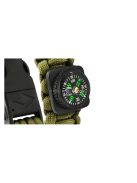 Túlélő karkötő kiegészítőkkel - zöld