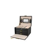 Fekete ékszerdoboz - elegáns tároló a legdrágább ékszereidnek, ajándék ötlet nőknek, születésnapra, karácsonyra.