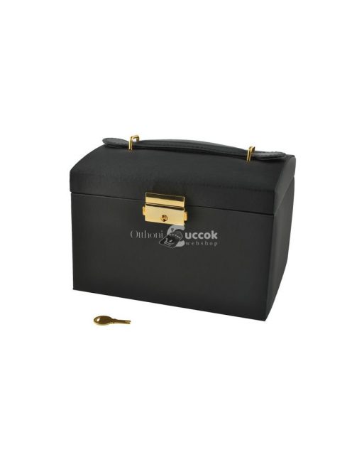 Fekete ékszerdoboz - elegáns tároló a legdrágább ékszereidnek, ajándék ötlet nőknek, születésnapra, karácsonyra.