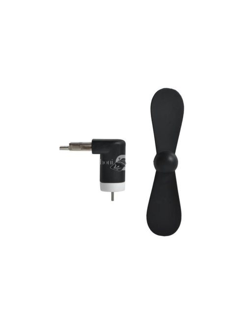 Fekete micro USB ventilátor