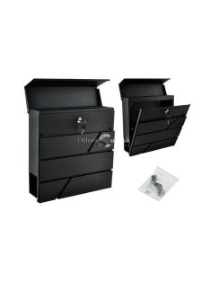  S6238 levéldoboz - antracit színű, modern design, házhoz szállítás, acél anyag