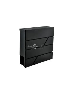   S6238 levéldoboz - antracit színű, modern design, házhoz szállítás, acél anyag