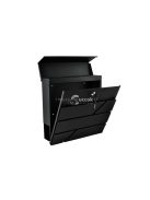 S6238 levéldoboz - antracit színű, modern design, házhoz szállítás, acél anyag