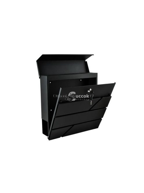 S6238 levéldoboz - antracit színű, modern design, házhoz szállítás, acél anyag