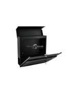 S6238 levéldoboz - antracit színű, modern design, házhoz szállítás, acél anyag