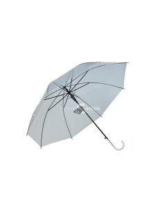   Áttetsző fehér esernyő - átlátszó esernyő, fehér színben, eső elleni védelem, divatos esernyő, elegáns esernyő