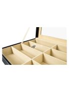 Szemüvegtartó 8 rekeszes tárolóval