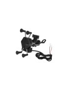 Motorkerékpár telefon tartó töltővel - Motoros telefon tartó töltővel - Motorkerékpár telefon tartó USB töltővel