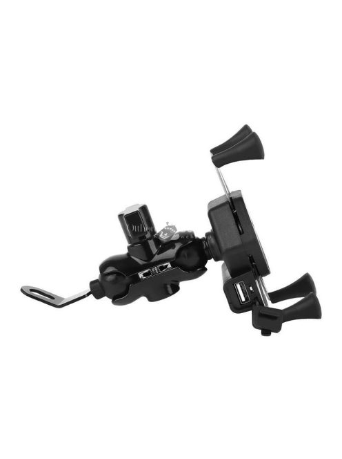 Motorkerékpár telefon tartó töltővel - Motoros telefon tartó töltővel - Motorkerékpár telefon tartó USB töltővel