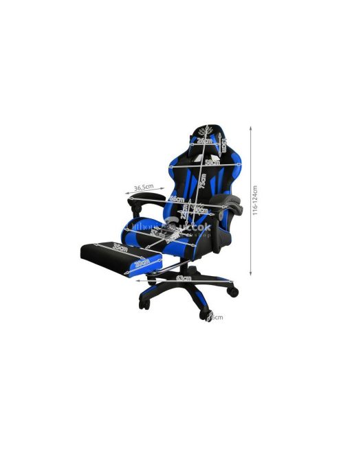 Játékszék - fekete és kék Dunmoon