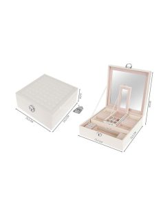 Fehér szépségdoboz - ékszerdoboz BeautyLushh