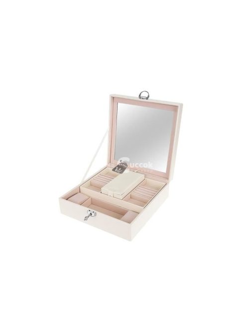 Fehér szépségdoboz - ékszerdoboz BeautyLushh