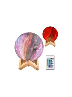   Éjjeli hold lámpa 15cm, 16 színben - gyerekszoba dekoráció, hangulatfény, éjjeli fény, alvássegítő