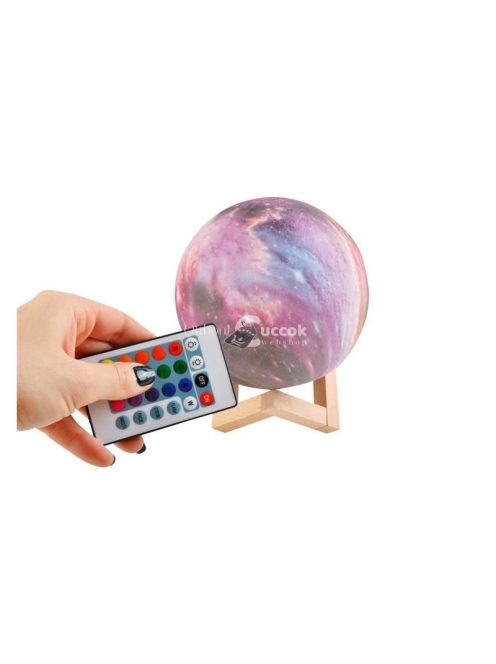 Éjjeli hold lámpa 15cm, 16 színben - gyerekszoba dekoráció, hangulatfény, éjjeli fény, alvássegítő