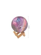 Éjjeli hold lámpa 15cm, 16 színben - gyerekszoba dekoráció, hangulatfény, éjjeli fény, alvássegítő