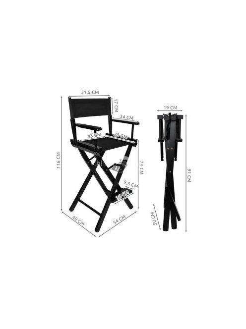 Fa sminkszék - gyerek sminkasztal szék - kozmetikai szék - sminkelési bútor - gyermek székek - dekoratív sminkszék