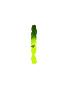 Szintetikus haj ombre zöld / neon fonatok W10344