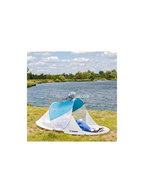 Tengerparti sátor 220x120x90cm - türkiz - szürke