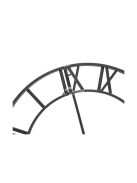 Retro fali óra - fekete, vintage design, falikaróra, modern időmérő, retró stílusú óra, dekorációs óra, falóra