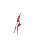 Piros ülő manó - karácsonyi dekoráció, manó figura, ülő manó, karácsonyi ajándék, manó dekoráció, ülő karácsonyi figura