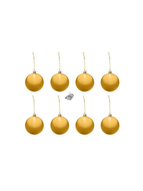 Karácsonyi díszgömb készlet 100 db + arany csillag