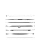 Mitesszer eltávolító kanalak - 7 db-os készlet