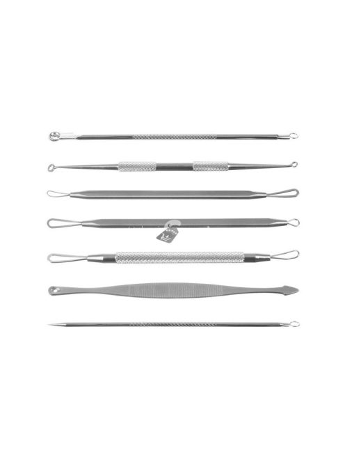 Mitesszer eltávolító kanalak - 7 db-os készlet