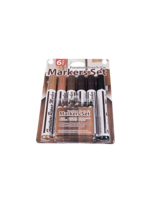 Bútor / panelek javító készlet - 6 darabos jelölőkészlet