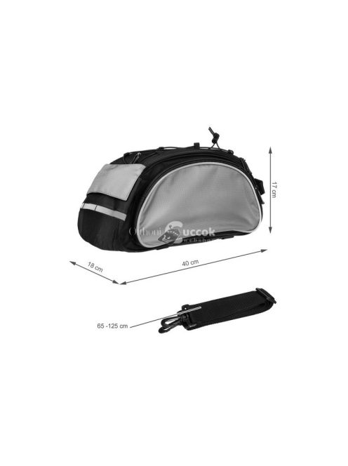 Kerékpártáska SR14096 - prakktikus tároló kerékpározáshoz, vízálló anyagból, sok zsebbel, könnyű és strapabíró,