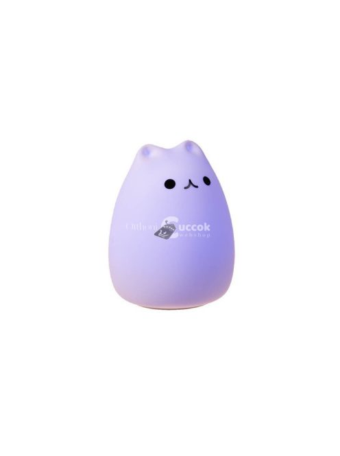 LED éjszakai lámpa - cica, gyerek lámpa, éjszakai fény, gyerekszoba dekoráció, alvás segítő, gyermek lámpa