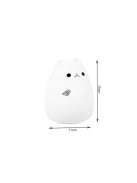 LED éjszakai lámpa - cica, gyerek lámpa, éjszakai fény, gyerekszoba dekoráció, alvás segítő, gyermek lámpa