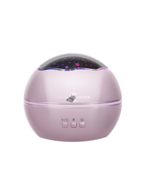 Éjjeli lámpa projektorral - rózsaszín LP16859