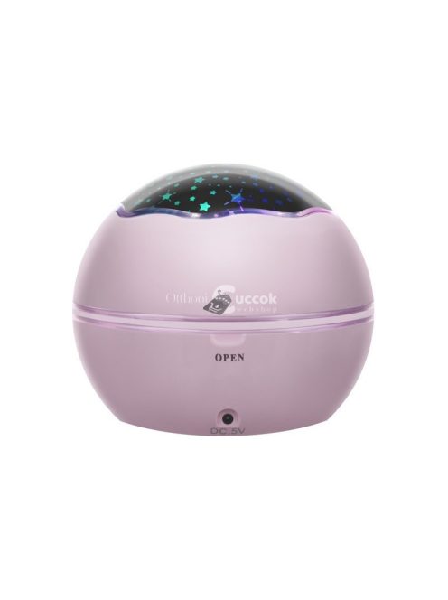 Éjjeli lámpa projektorral - rózsaszín LP16859