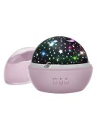 Éjjeli lámpa projektorral - rózsaszín LP16859
