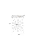 Üvegmozaik LED 3D-hópehely