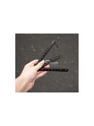 Fekete tréning pillangókés - edzéshez, gyakorláshoz, tréninghez, flipper