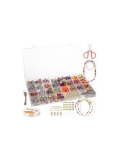   Karkötő készítő készlet 19730, gyöngyfűző szett, kézműves készlet