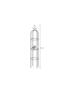 Kerti oszlopos pergola Gardlov 21029 - kerti bútor, teraszdekoráció, kerti berendezés, oszlopos pavilon, kerti relaxálás