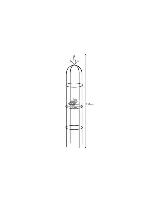 Kerti oszlopos pergola Gardlov 21029 - kerti bútor, teraszdekoráció, kerti berendezés, oszlopos pavilon, kerti relaxálás