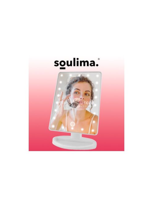 LED sminktükör L22066, érintésérzékeny világítással, állítható fényerővel, 22066-es modell.