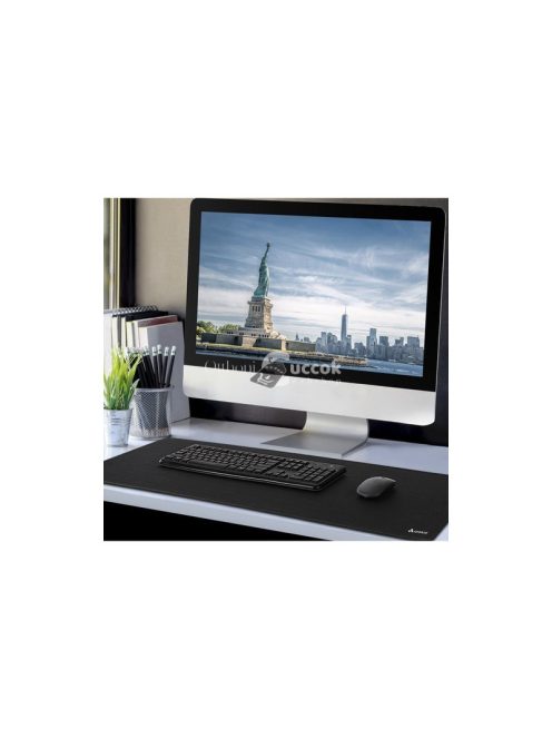 Egér és billentyűzet pad - Izoxis 21912, ergonomikus, csúszásmentes, extra nagy méretben, fekete színben.