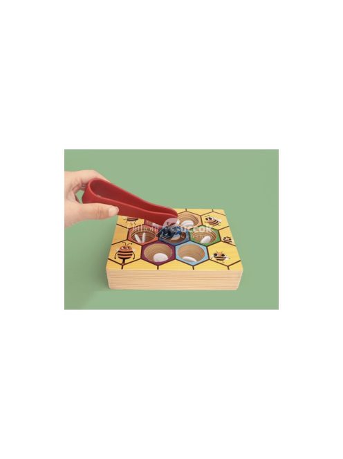 Fa játék Méhsejt Kruzzel 21910, logikai játék, gyerek játék, családi játék, társasjáték, puzzle, oktató játék