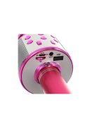 Rózsaszín Karaoke mikrofon - Izoxis 22191 - gyerekeknek és felnőtteknek, bulikhoz, születésnapokra, karaoke partykra.