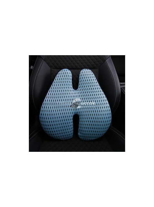 Derék párnázó 21949 - hát- és derékfájásra, alvásra, irodába, autóba, utazáshoz, memóriahab, ergonomikus, fekete