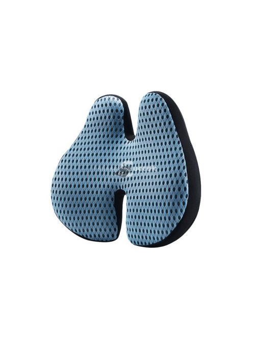 Derék párnázó 21949 - hát- és derékfájásra, alvásra, irodába, autóba, utazáshoz, memóriahab, ergonomikus, fekete