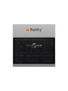 Bejárati szőnyeg - 60x90cm Ruhhy 22055, szürke, modern, praktikus, nedvszívó, beltéri, kényelmes, mosható, csúszásmentes