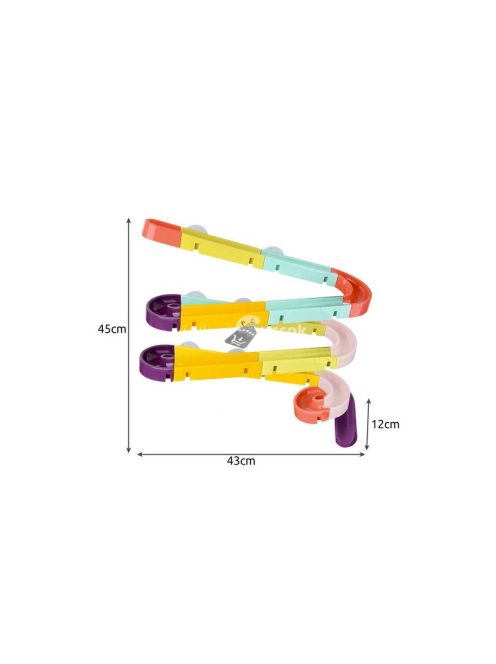 Fürdőjáték csúszda 22490 - vízi játék gyerekeknek, kisgyerekeknek, fürdőszobai játék, csúszdás játék, színes játék